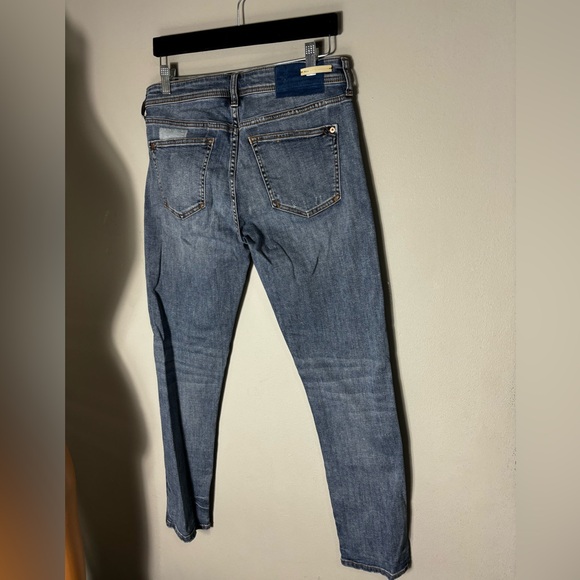 Anthropologie Pilcro mid patchwork slim boyfriend jeans size 27 - Picture 3 of 12